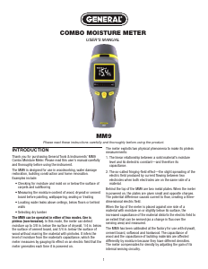 Handleiding General MM9 Vochtmeter