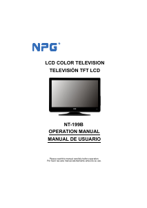 Manual de uso NPG NT-199B Televisor de LCD
