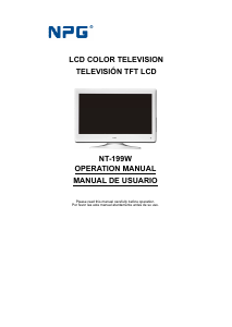 Manual de uso NPG NT-199W Televisor de LCD