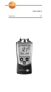 Käyttöohje Testo 606-2 Kosteusmittari
