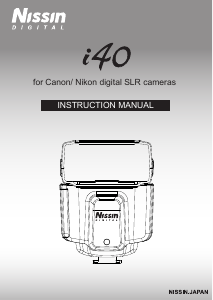 Handleiding Nissin i40 (for Nikon) Flitser