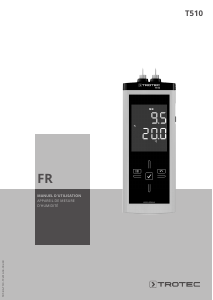 Mode d’emploi Trotec T510 Humidimètre