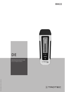 Bedienungsanleitung Trotec BM22 Feuchtigkeitsmesser