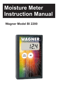 Handleiding Wagner BI 2200 Vochtmeter