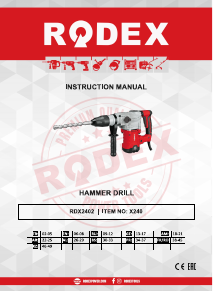 Handleiding Rodex RDX2402 Boorhamer