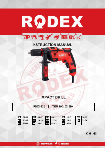 Handleiding Rodex RDX1520A Klopboormachine