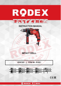 Handleiding Rodex RDX1522 Klopboormachine