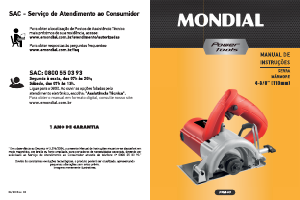 Manual Mondial FSM-03 Serra circular