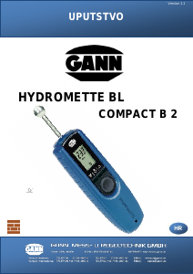 Priručnik GANN Hydromette BL Compact B 2 Mjerač vlage