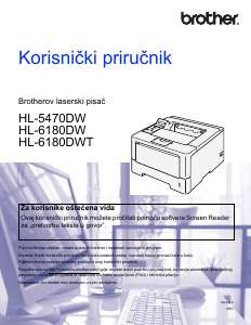 Priručnik Brother HL-6180DW Pisač