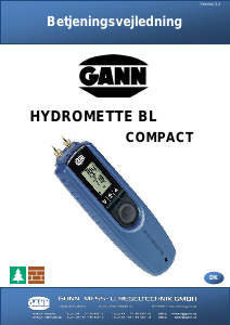 Brugsanvisning GANN Hydromette BL Compact Fugtighedsmåler