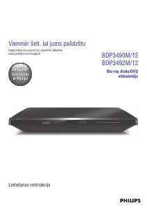 Rokasgrāmata Philips BDP3490M Blu-ray atskaņotājs