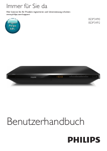 Bedienungsanleitung Philips BDP3490M Blu-ray player