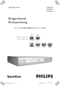 Bruksanvisning Philips DVDR616 Blu-ray DVD-spiller