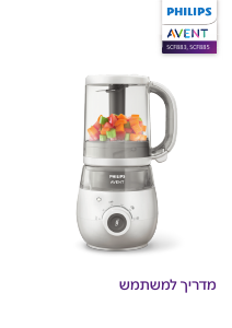 מדריך Philips SCF883 Avent מעבד מזון