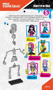 Руководство Mega Construx set CNF78 Monster High Коллекция монстров