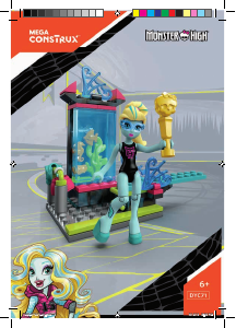 Handleiding Mega Construx set DYC71 Monster High Aqua-batic diving