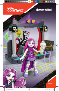 Manual Mega Construx set FFD29 Monster High Drama class