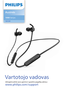 Vadovas Philips TAE1209BK Ausinės