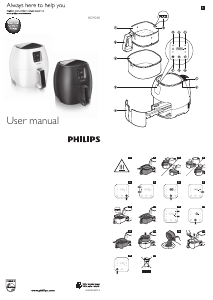 Manual Philips HD9240 Avance Collection Airfryer XL Deep Fryer