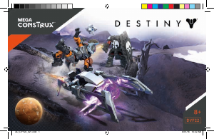 Handleiding Mega Construx set DYF22 Destiny EV-37 racing sparrow