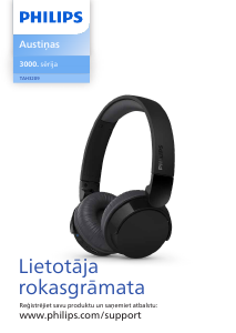 Rokasgrāmata Philips TAH3209BK Galvas tālrunis