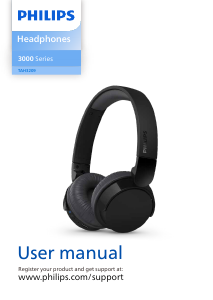 Manual Philips TAH3209BK Headphone