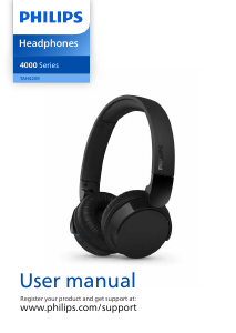 Manual Philips TAH4209BK Headphone