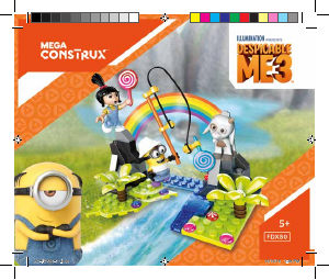 Handleiding Mega Construx set FDX80 Despicable Me 3 Agnes unicorn expedition