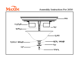 Brugsanvisning Maxim 2650MRKB Pacific Lampe