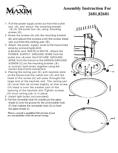 Manual Maxim 2681MROI Malaga Lamp