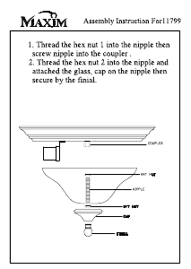 Manual Maxim 11799ICBK Linda Lamp