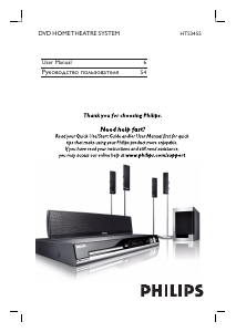 Manual Philips HTS3455 Home Theater System