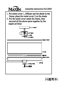 Manual Maxim 12050WTOI Nexus Lamp