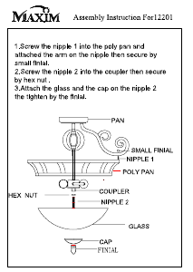 Manual Maxim 12201FIOI Manot Lamp