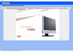 Manual Philips 170P6EG Monitor LCD