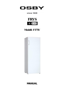 Bruksanvisning OSBY F175V Frys