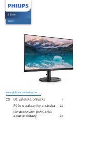 Manuál Philips 242S9JAL S Line LED monitor