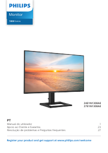 Manual Philips 24E1N1300AE Monitor LED