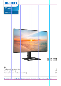 Instrukcja Philips 24E1N1300AE Monitor LED