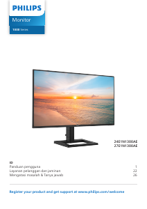 Panduan Philips 24E1N1300AE Monitor LED