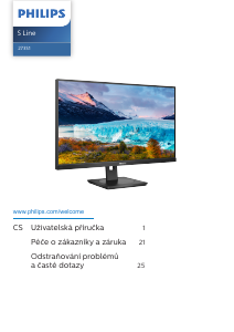 Manuál Philips 273S1 S Line LED monitor