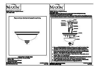 Bruksanvisning Maxim 21581SWOI Novus Lampa
