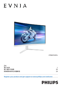 Manual Philips 27M2C5201L Evnia LED Monitor