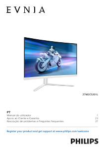 Manual Philips 27M2C5201L Evnia Monitor LED