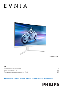 Instrukcja Philips 27M2C5201L Evnia Monitor LED