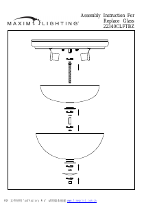 Manuale Maxim 22340CLFTBZ Bayview Lampada