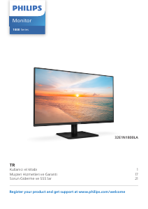 Kullanım kılavuzu Philips 32E1N1800LA LED ekran