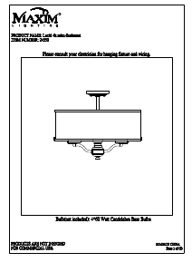 Manual Maxim 24550TSOI Lucid Lamp