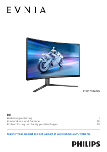 Bedienungsanleitung Philips 32M2C5500W Evnia LED monitor